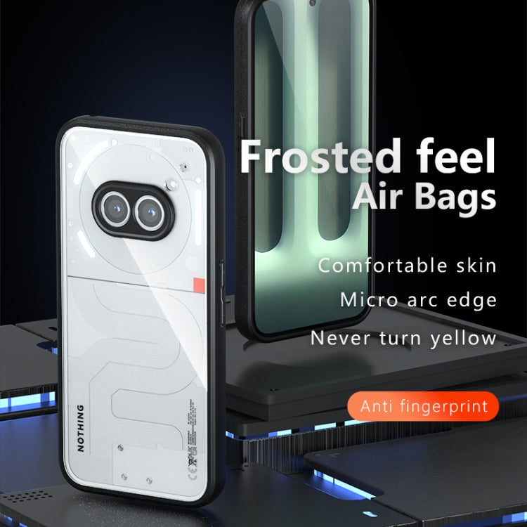 For Nothing Phone 2a Armor Precise Hole PC Hybrid TPU Phone Case - Frosted Black