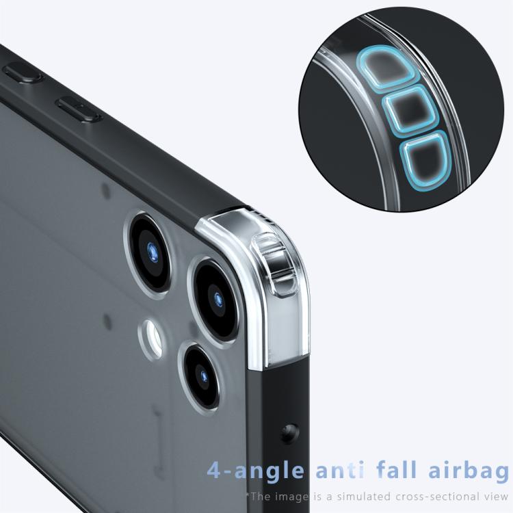 For Nothing Phone 3a Lite Armor Precise Hole PC Hybrid TPU Phone Case - Frosted Black