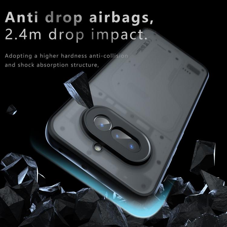 For Nothing Phone 4a Armor Precise Hole PC Hybrid TPU Phone Case - Frosted Black