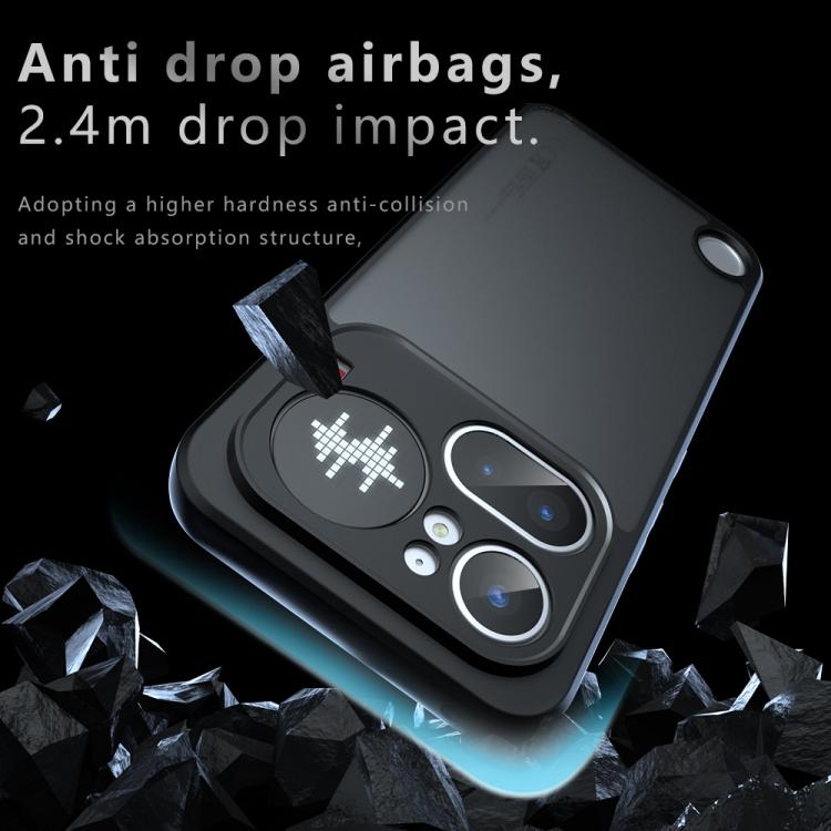 For Nothing Phone 4a Pro Armor Precise Hole PC Hybrid TPU Phone Case - Frosted Black