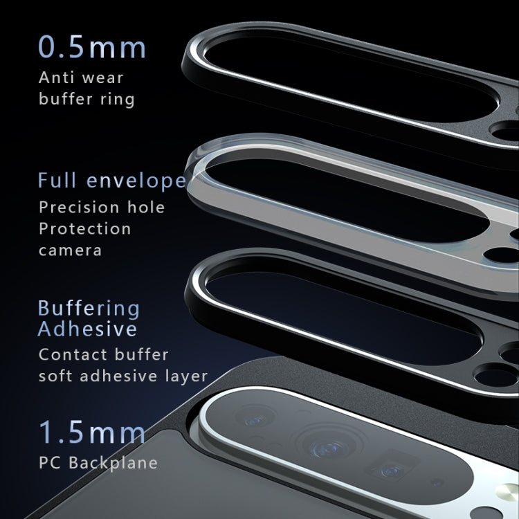 For Google Pixel 9 Pro XL Armor Precise Hole PC Hybrid TPU Phone Case - Frosted Black