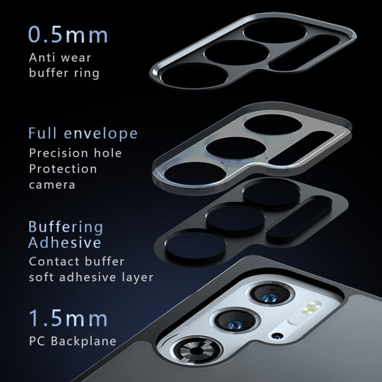 For ZTE nubia Red Magic 9 Pro / 9 Pro+ Armor Precise Hole PC Hybrid TPU Phone Case - Black
