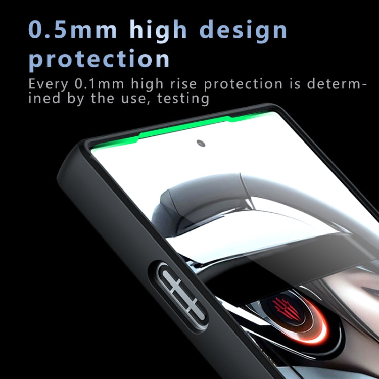 For ZTE nubia Red Magic 9 Pro / 9 Pro+ Armor Precise Hole PC Hybrid TPU Phone Case - Black