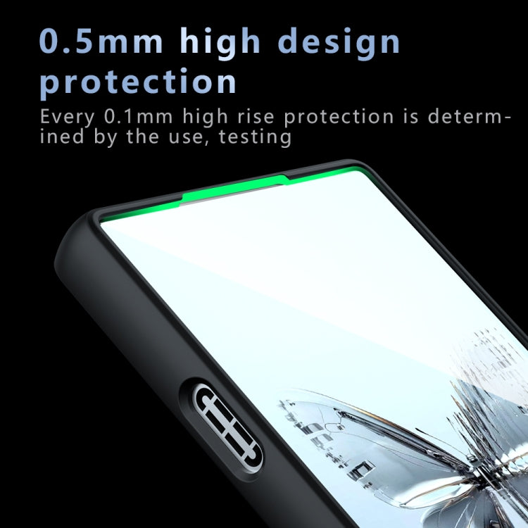 For ZTE nubia Red Magic 10 Pro / 10 Pro+ Armor Precise Hole PC Hybrid TPU Phone Case - Black