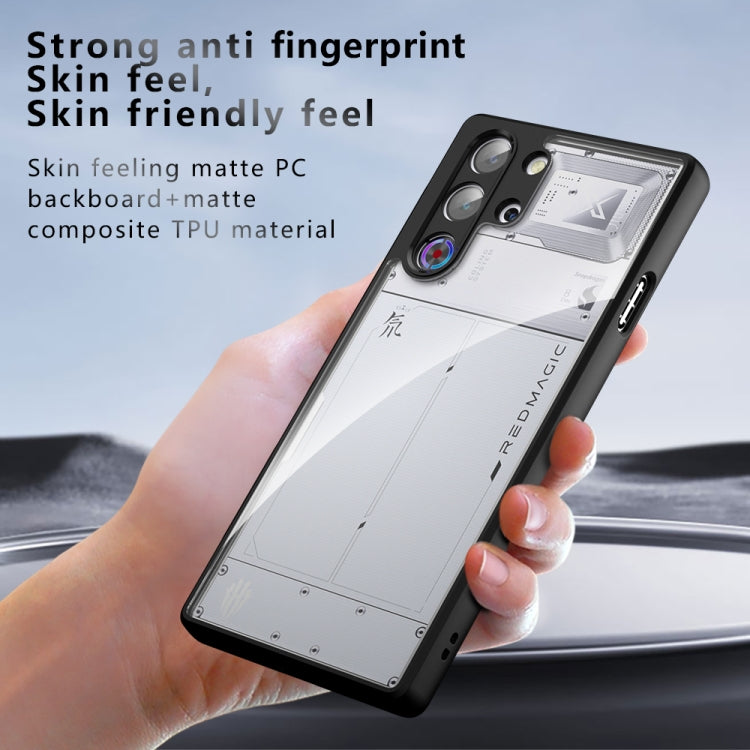 For ZTE nubia Red Magic 10 Pro / 10 Pro+ Armor Precise Hole PC Hybrid TPU Phone Case - Black