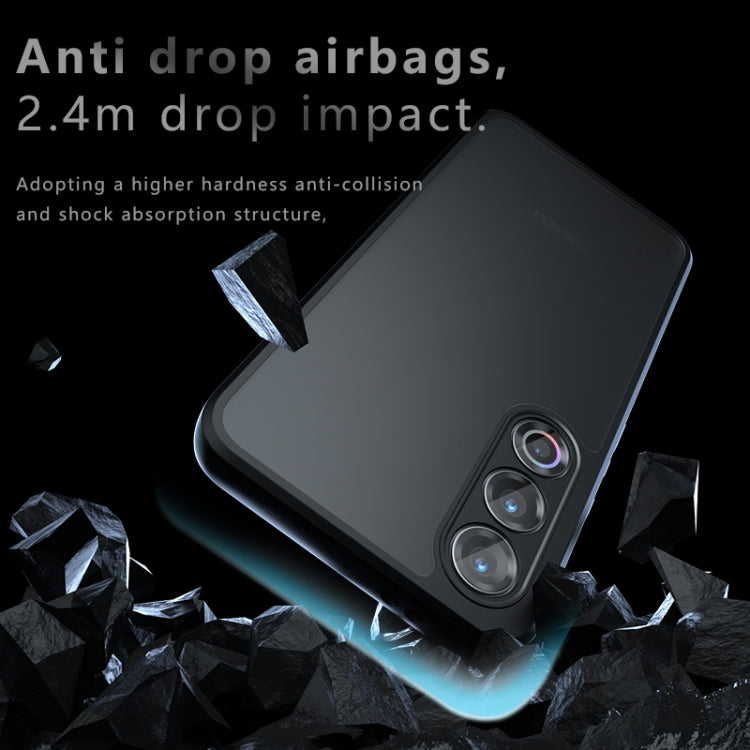 For Meizu 21 Armor Precise Hole PC Hybrid TPU Phone Case - Frosted Black