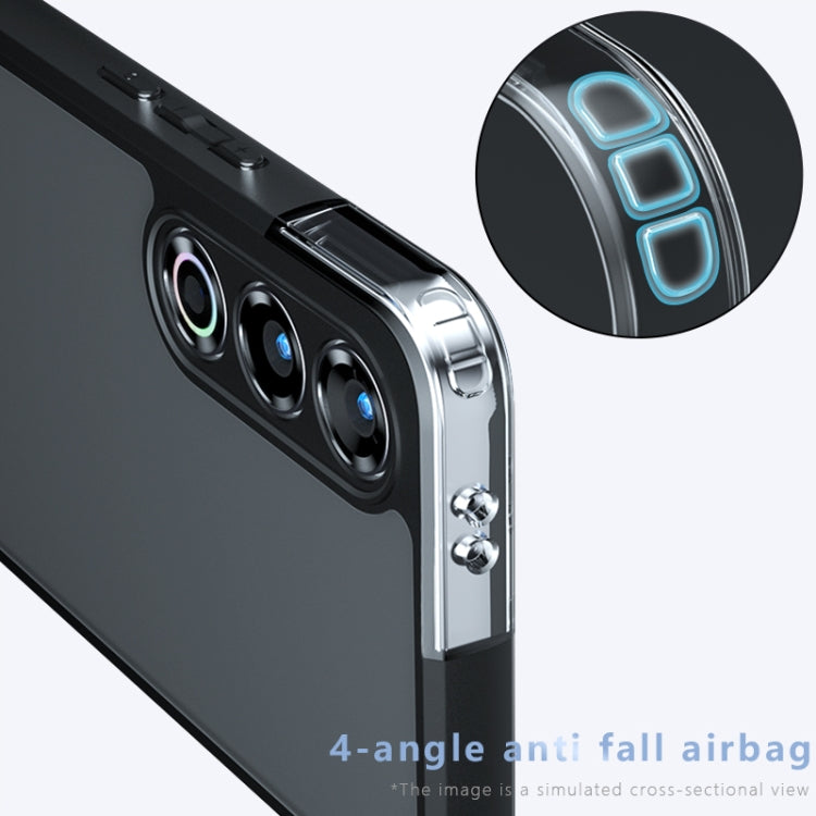For Meizu 21 Armor Precise Hole PC Hybrid TPU Phone Case - Frosted Black