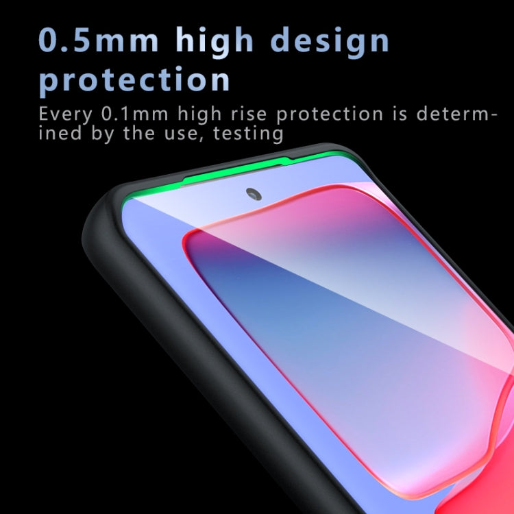 For Motorola Edge 50 Pro Armor Precise Hole PC Hybrid TPU Phone Case - Frosted Black