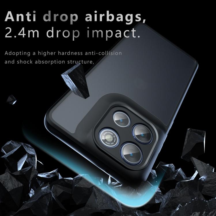 For Motorola Moto G86 / G86 Power 5G Armor Precise Hole PC Hybrid TPU Phone Case - Frosted Black