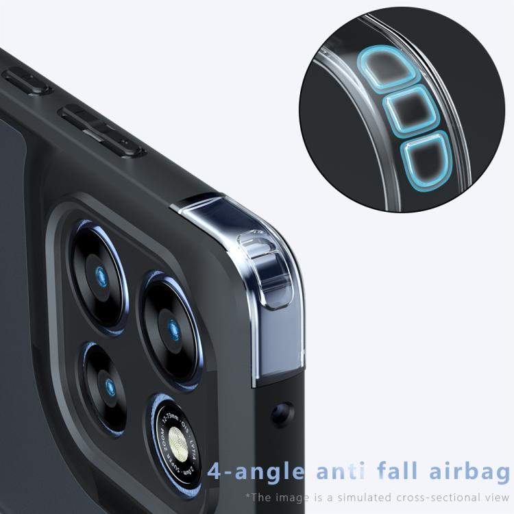 For Motorola Moto G86 / G86 Power 5G Armor Precise Hole PC Hybrid TPU Phone Case - Frosted Black