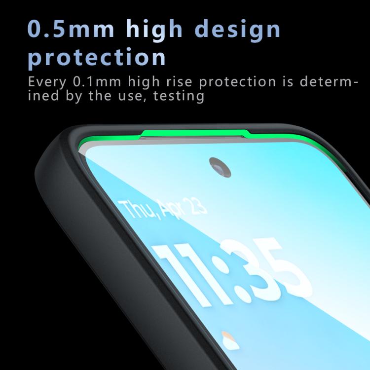 For Motorola Moto G67 Power Armor Precise Hole PC Hybrid TPU Phone Case - Frosted Black