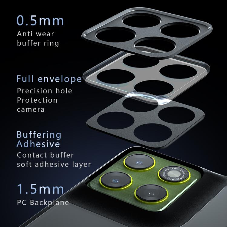 For Motorola Edge 70 / Moto X70 Air Armor Precise Hole PC Hybrid TPU Phone Case - Frosted Black