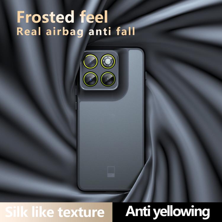 For Motorola Edge 70 / Moto X70 Air Armor Precise Hole PC Hybrid TPU Phone Case - Frosted Black