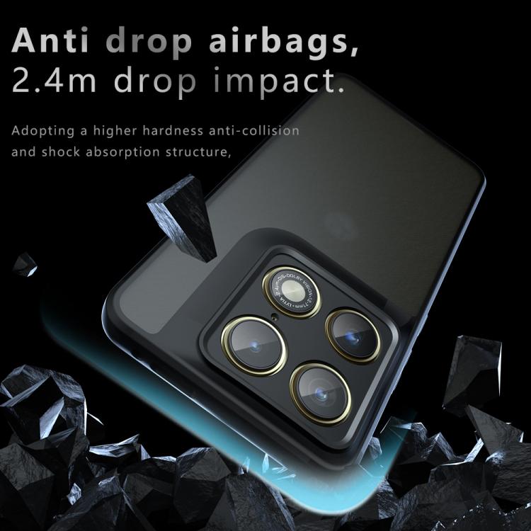 For Motorola Edge 70 Ultra / Signature 5G Armor Precise Hole PC Hybrid TPU Phone Case - Frosted Black