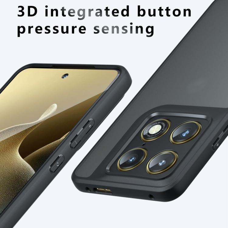 For Motorola Edge 70 Ultra / Signature 5G Armor Precise Hole PC Hybrid TPU Phone Case - Frosted Black