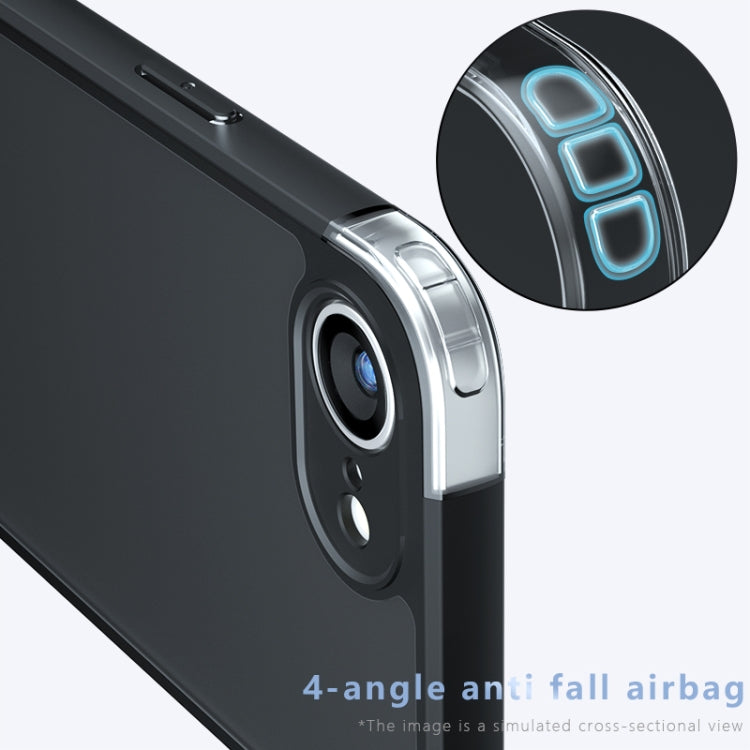 For iPhone 17e / 16e Armor Precise Hole PC Hybrid TPU Phone Case - Transparent