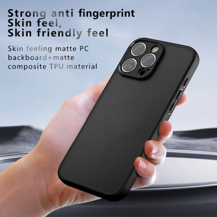 For iPhone 16 Plus Armor Precise Hole PC Hybrid TPU Phone Case - Transparent