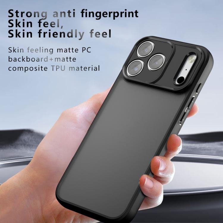 For iPhone 17 Pro Max Armor Precise Hole PC Hybrid TPU Phone Case - Transparent