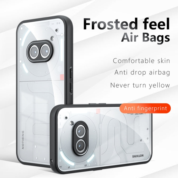 For Nothing Phone 2a Armor Precise Hole PC Hybrid TPU Phone Case - Transparent