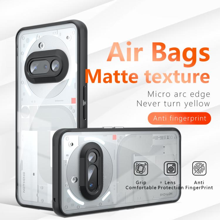 For Nothing Phone 3a Armor Precise Hole PC Hybrid TPU Phone Case - Transparent