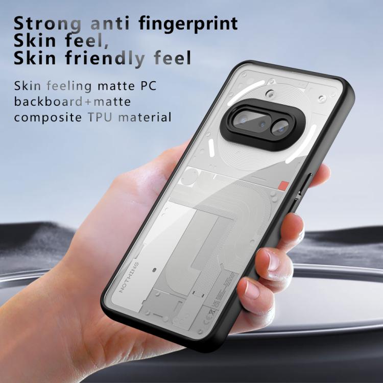 For Nothing Phone 3a Armor Precise Hole PC Hybrid TPU Phone Case - Transparent