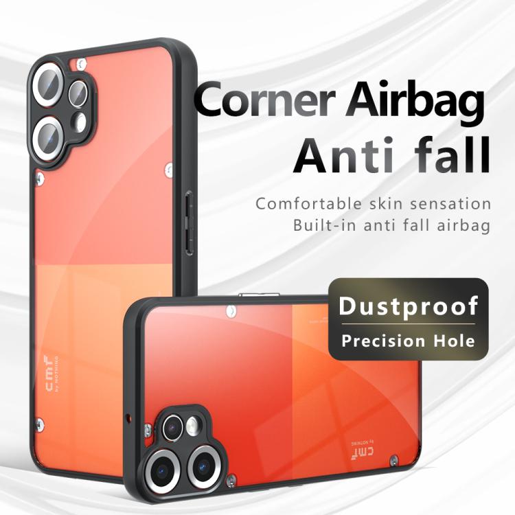 For Nothing CMF Phone 2 Pro Armor Precise Hole PC Hybrid TPU Phone Case - Transparent