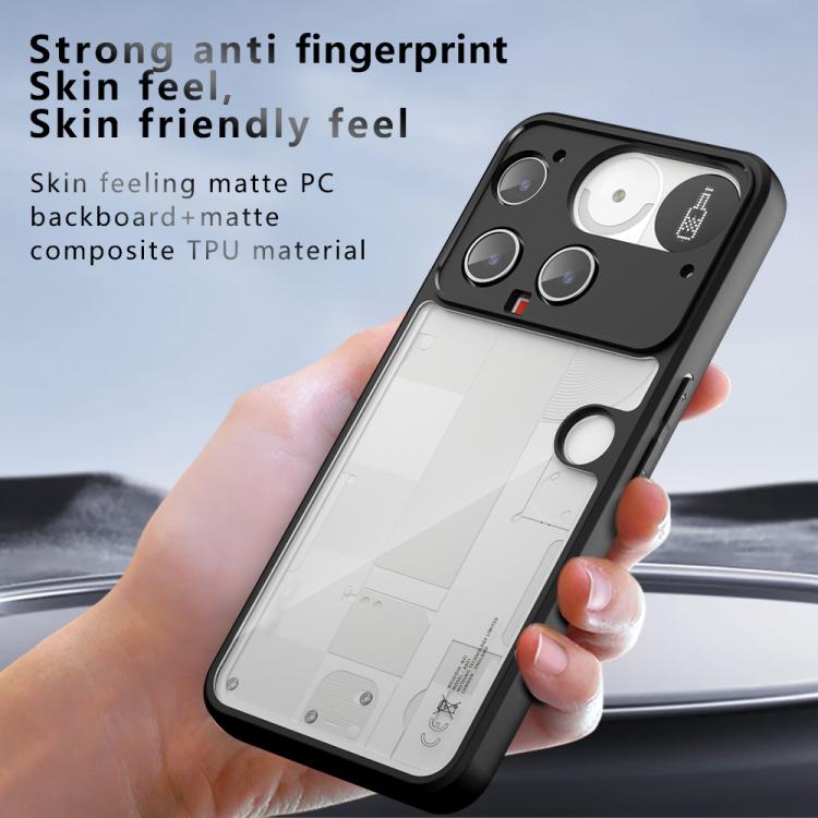 For Nothing Phone 3 Armor Precise Hole PC Hybrid TPU Phone Case - Transparent