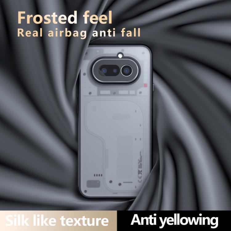 For Nothing Phone 4a Armor Precise Hole PC Hybrid TPU Phone Case - Transparent