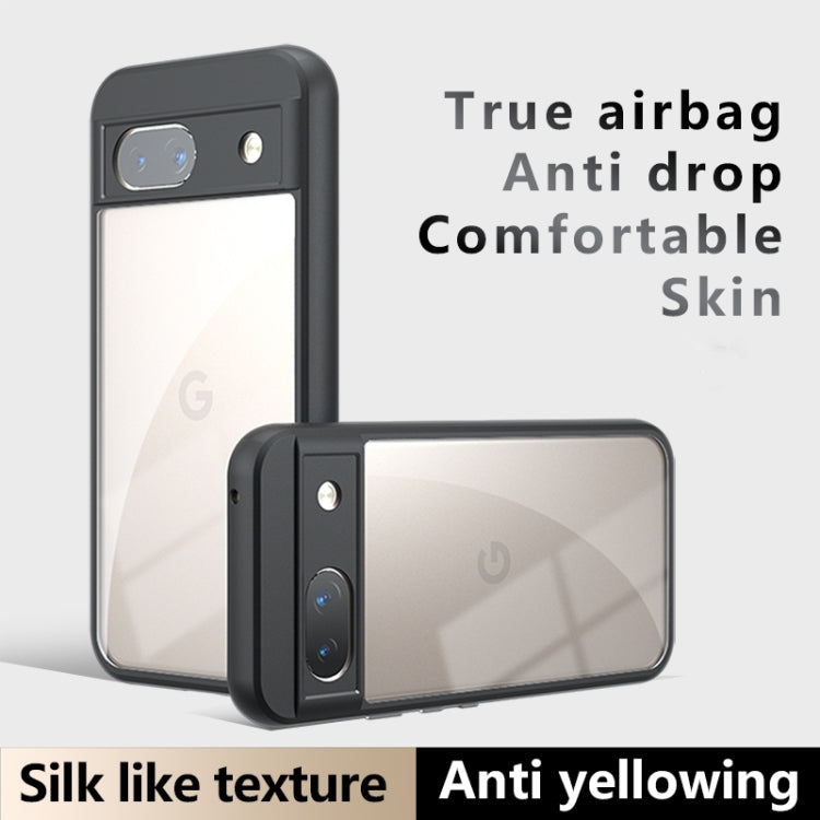 For Google Pixel 8a Armor Precise Hole PC Hybrid TPU Phone Case - Transparent