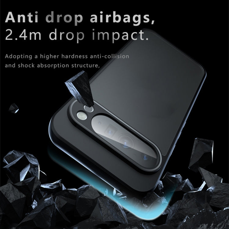 For Google Pixel 9 Pro XL Armor Precise Hole PC Hybrid TPU Phone Case - Transparent