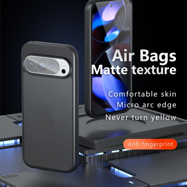 For Google Pixel 9 / 9 Pro Armor Precise Hole PC Hybrid TPU Phone Case - Transparent