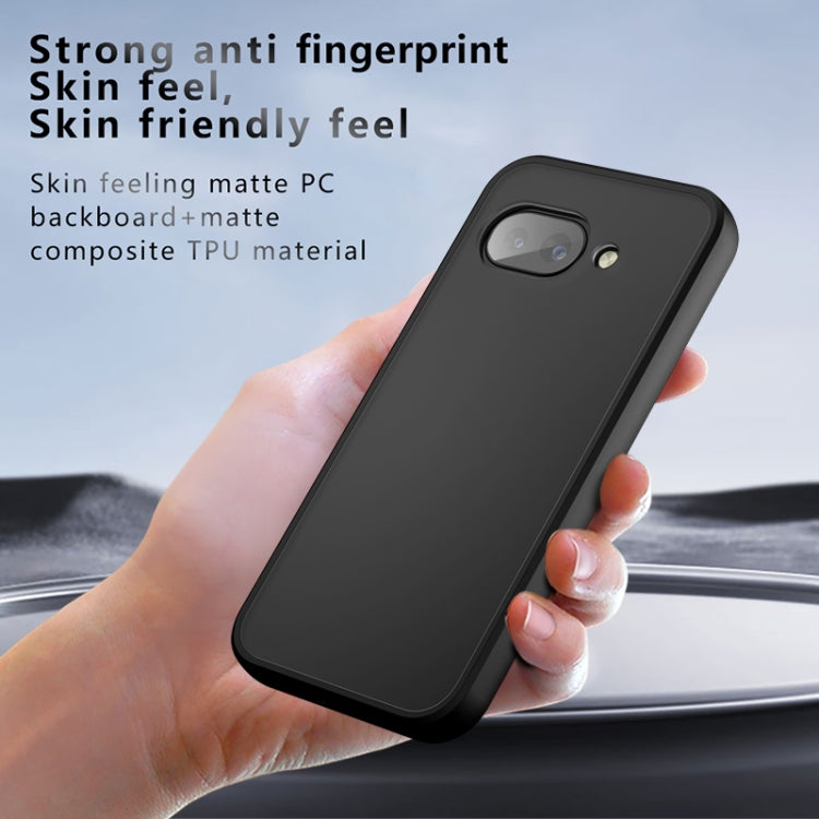 For Google Pixel 9a Armor Precise Hole PC Hybrid TPU Phone Case - Transparent
