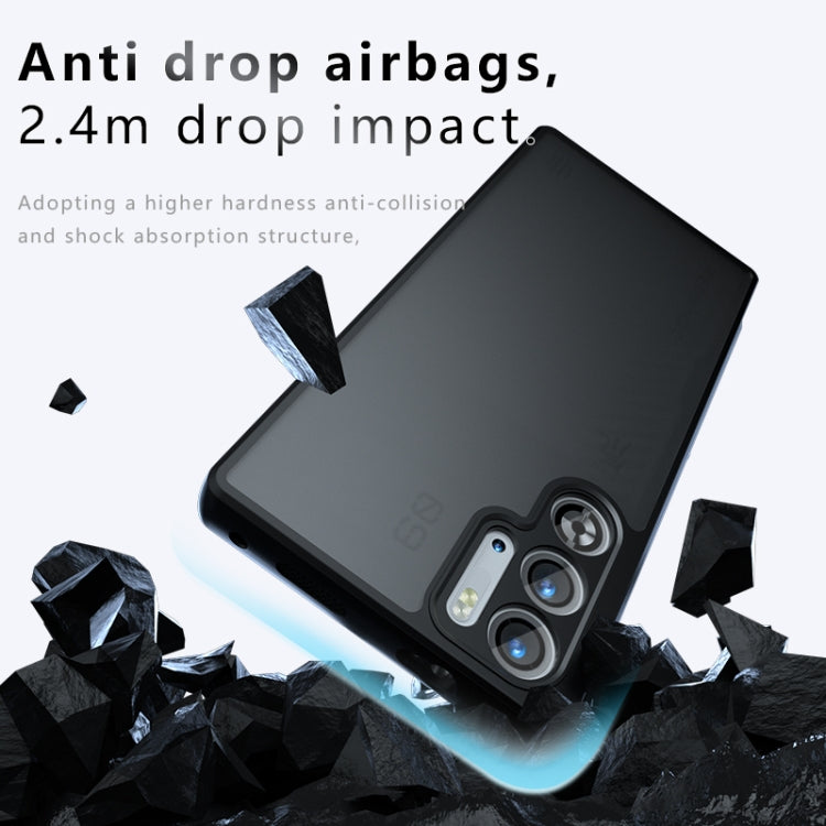 For ZTE nubia Red Magic 9 Pro / 9 Pro+ Armor Precise Hole PC Hybrid TPU Phone Case - Transparent