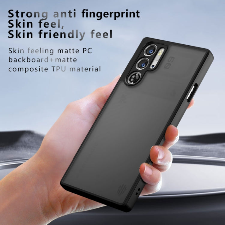 For ZTE nubia Red Magic 9 Pro / 9 Pro+ Armor Precise Hole PC Hybrid TPU Phone Case - Transparent