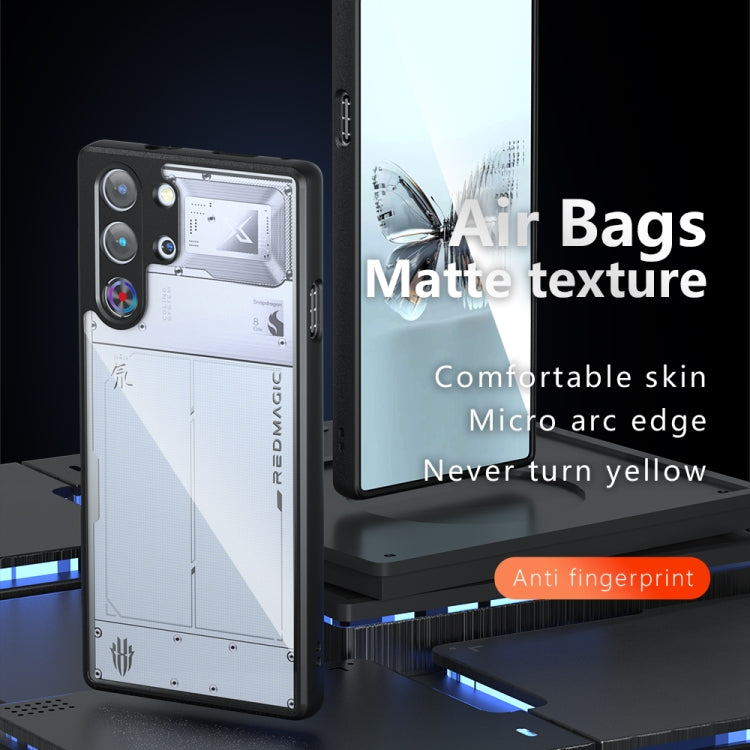 For ZTE nubia Red Magic 10 Pro / 10 Pro+ Armor Precise Hole PC Hybrid TPU Phone Case - Transparent