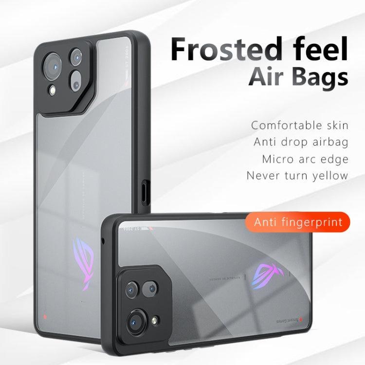 For Asus ROG Phone 8 Armor Precise Hole PC Hybrid TPU Phone Case - Transparent