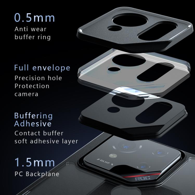 For Asus ROG Phone 9 / 9 Pro Armor Precise Hole PC Hybrid TPU Phone Case - Transparent
