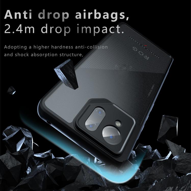 For Asus ROG Phone 9 / 9 Pro Armor Precise Hole PC Hybrid TPU Phone Case - Transparent