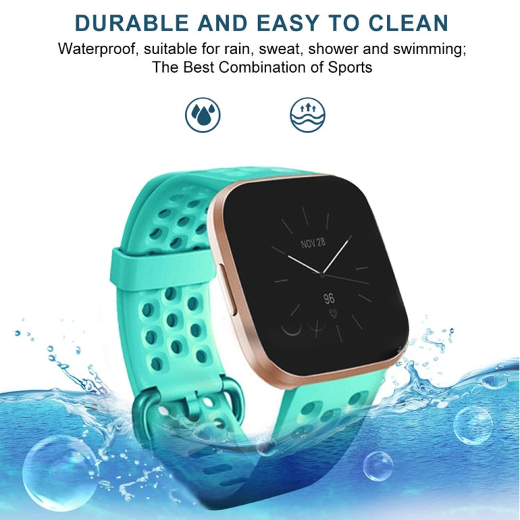For Fitbit Versa 2 Breathable Silicone Watch Band, Size: Small