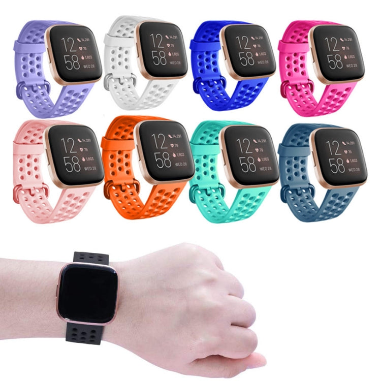 For Fitbit Versa 2 Breathable Silicone Watch Band, Size: Small