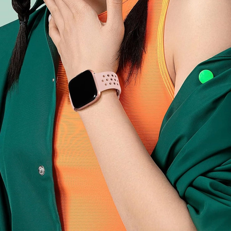 For Fitbit Versa 2 Breathable Silicone Watch Band, Size: Small