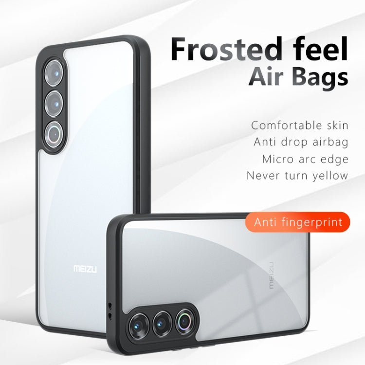 For Meizu 21 Armor Precise Hole PC Hybrid TPU Phone Case - Transparent