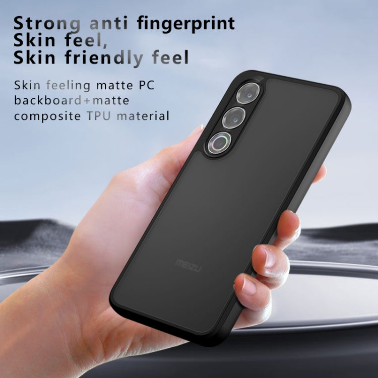 For Meizu 21 Armor Precise Hole PC Hybrid TPU Phone Case - Transparent