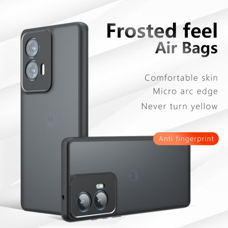 For Motorola Edge 50 Fusion Armor Precise Hole PC Hybrid TPU Phone Case - Transparent