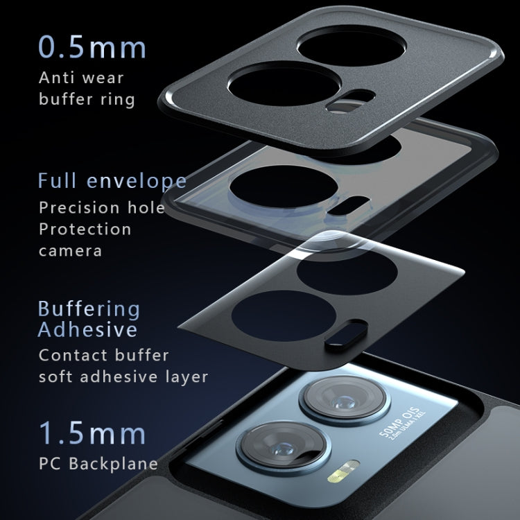 For Motorola Edge 50 Fusion Armor Precise Hole PC Hybrid TPU Phone Case - Transparent