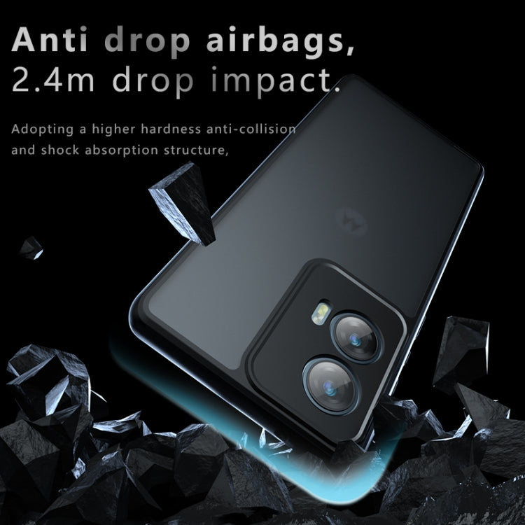 For Motorola Edge 50 Fusion Armor Precise Hole PC Hybrid TPU Phone Case - Transparent