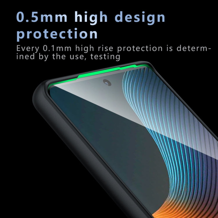 For Motorola Edge 50 Fusion Armor Precise Hole PC Hybrid TPU Phone Case - Transparent