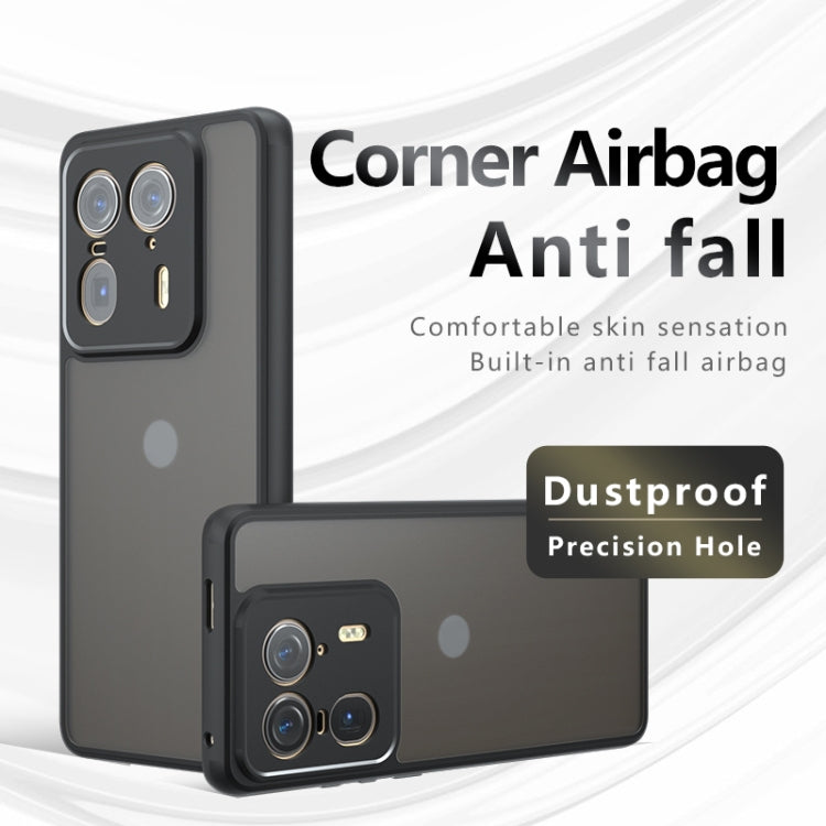 For Motorola Edge 50 Ultra Armor Precise Hole PC Hybrid TPU Phone Case - Transparent