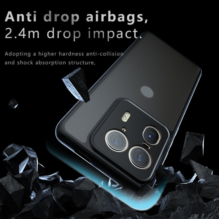 For Motorola Edge 50 Ultra Armor Precise Hole PC Hybrid TPU Phone Case - Transparent