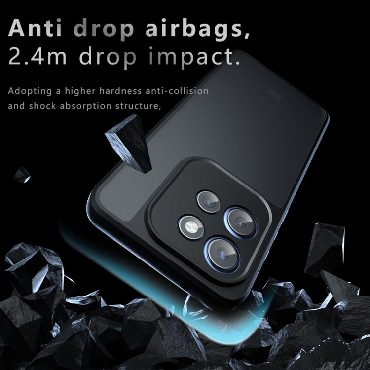 For Motorola Edge 50 Neo Armor Precise Hole PC Hybrid TPU Phone Case - Transparent